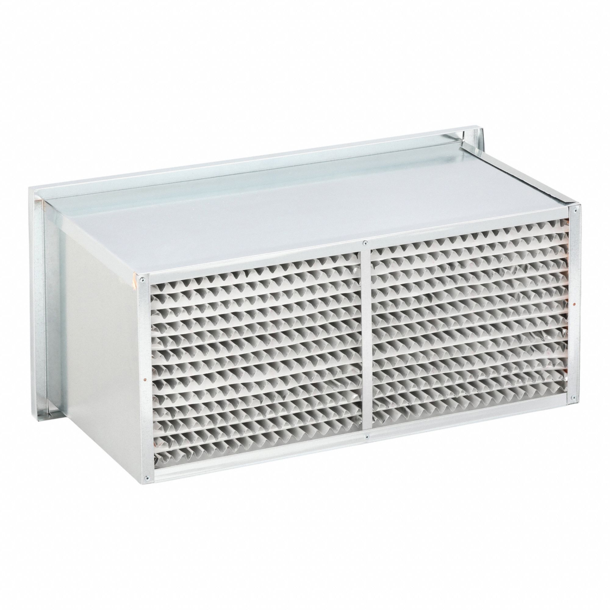 Cartridge Air Filter: 12 in x 24 in x 12 in, Steel, Single Header
