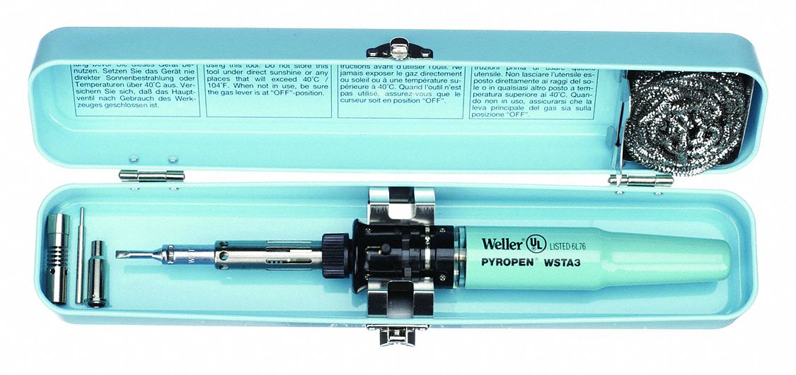 WELLER SOLDERING IRON KIT, PYROPEN, SOLDERING IRON WITH REFILL CANISTER