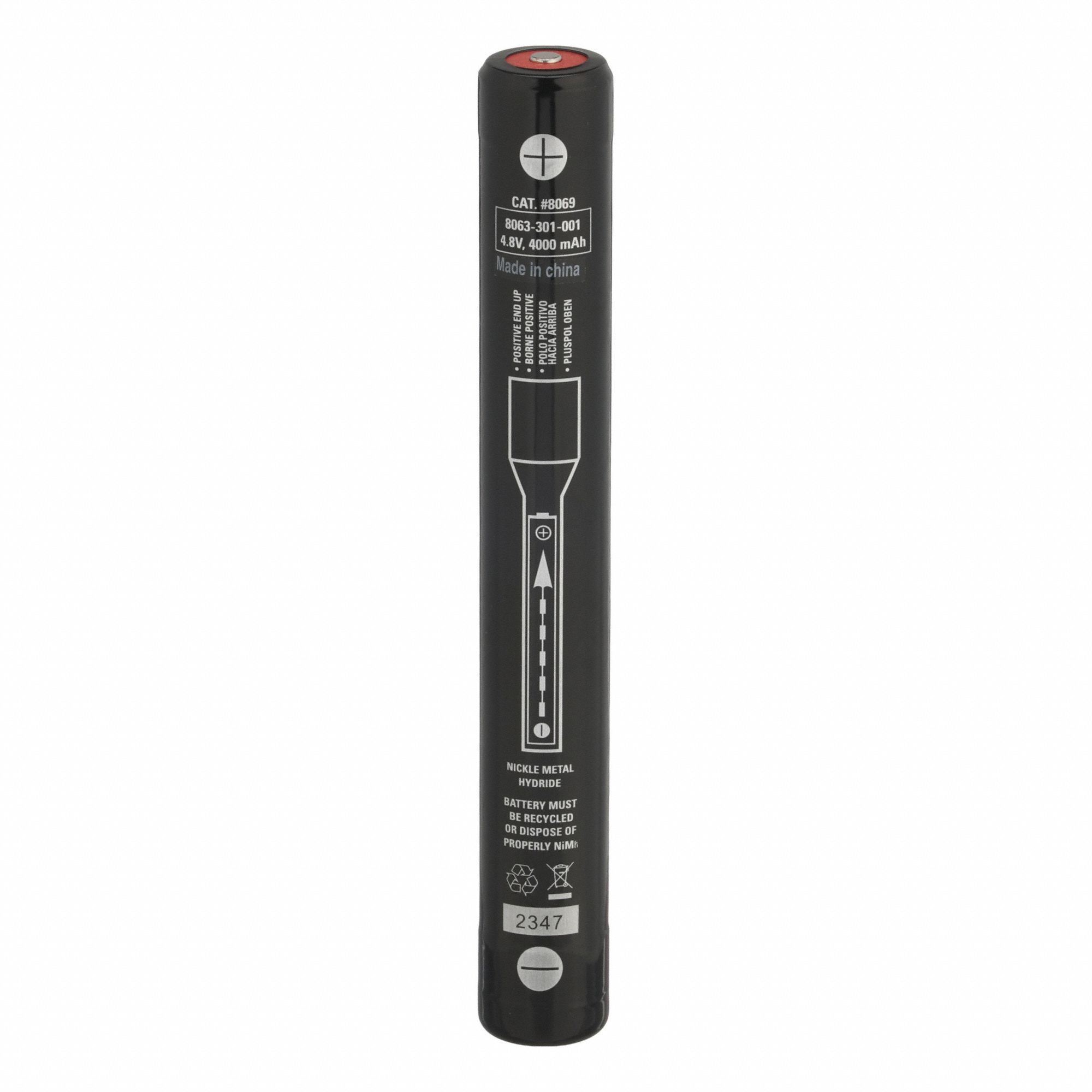 Battery Pack: Rechargeable, C Battery, Nickel Metal Hydride, 4.8V DC, 3, 500 mAh Capacity