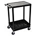 Utility Carts with Deep Lipped & Lipped Plastic Shelves