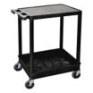 Utility Carts with Deep Lipped & Lipped Plastic Shelves