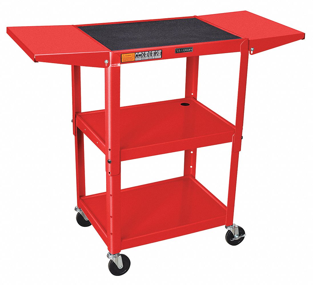 5WCW9 - Adjustable Mobile Cart Red