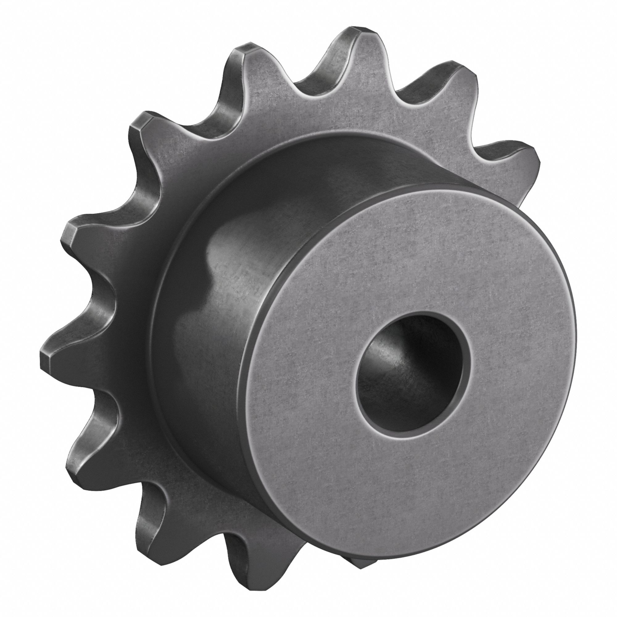 Sprocket: One-Sided Hub, For Single Strands, 25, 14 Teeth, 1.124 in Pitch Dia, Steel