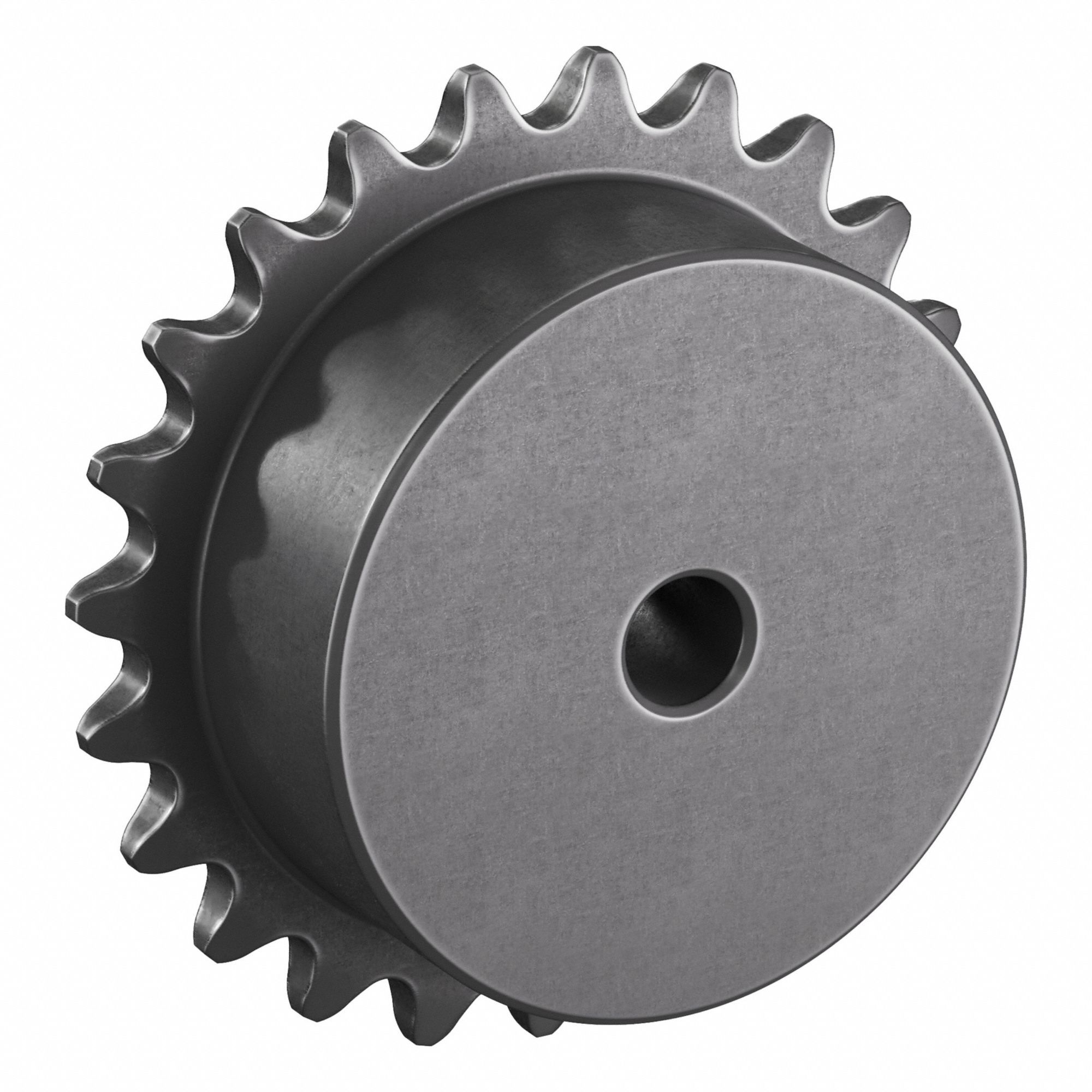 Sprocket: One-Sided Hub, For Single Strands, 25, 23 Teeth, 1.836 in Pitch Dia, Steel