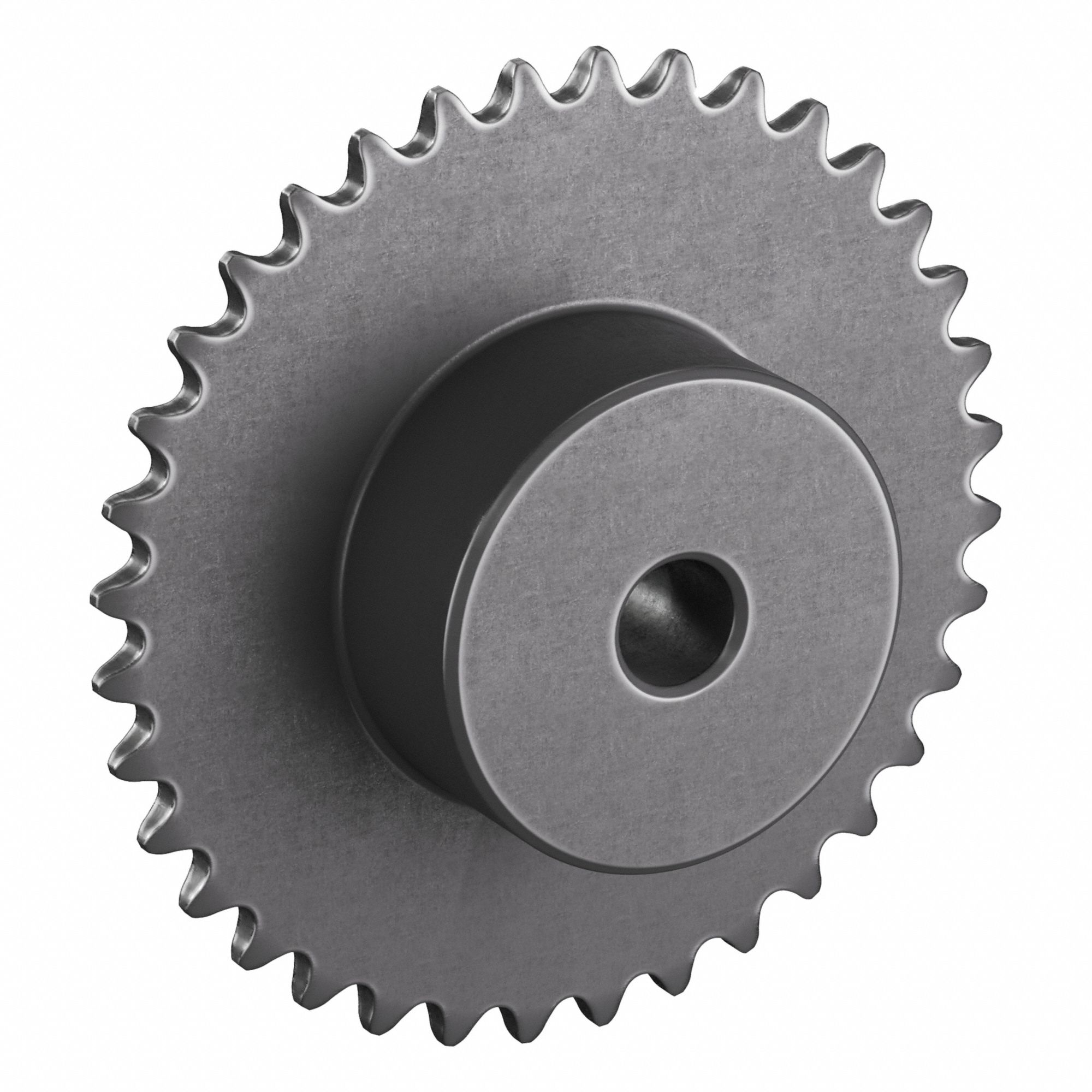 Sprocket: One-Sided Hub, For Single Strands, 25, 36 Teeth, 2.889 in Pitch Dia, Steel