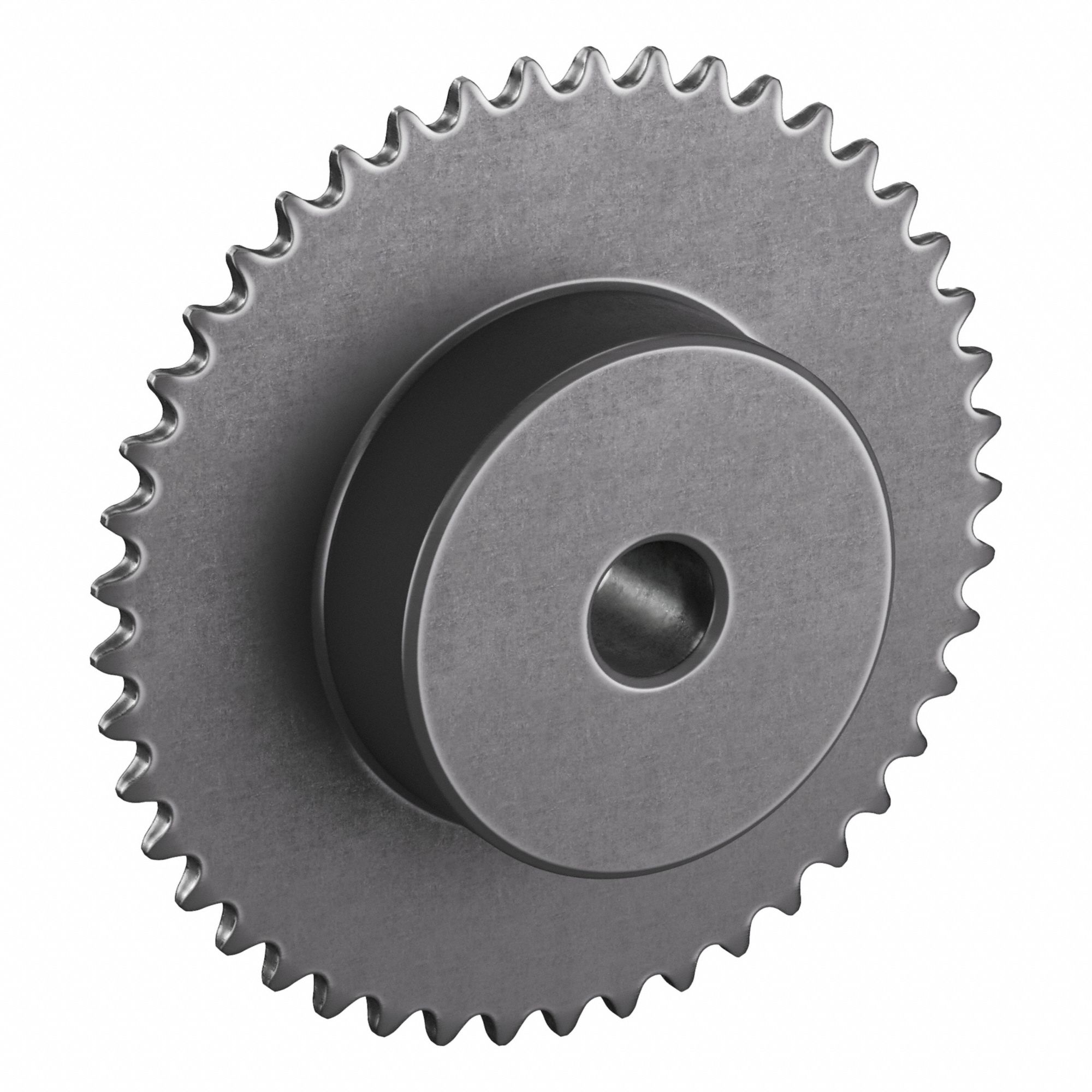 Sprocket: One-Sided Hub, For Single Strands, 25, 45 Teeth, 3.584 in Pitch Dia, Steel