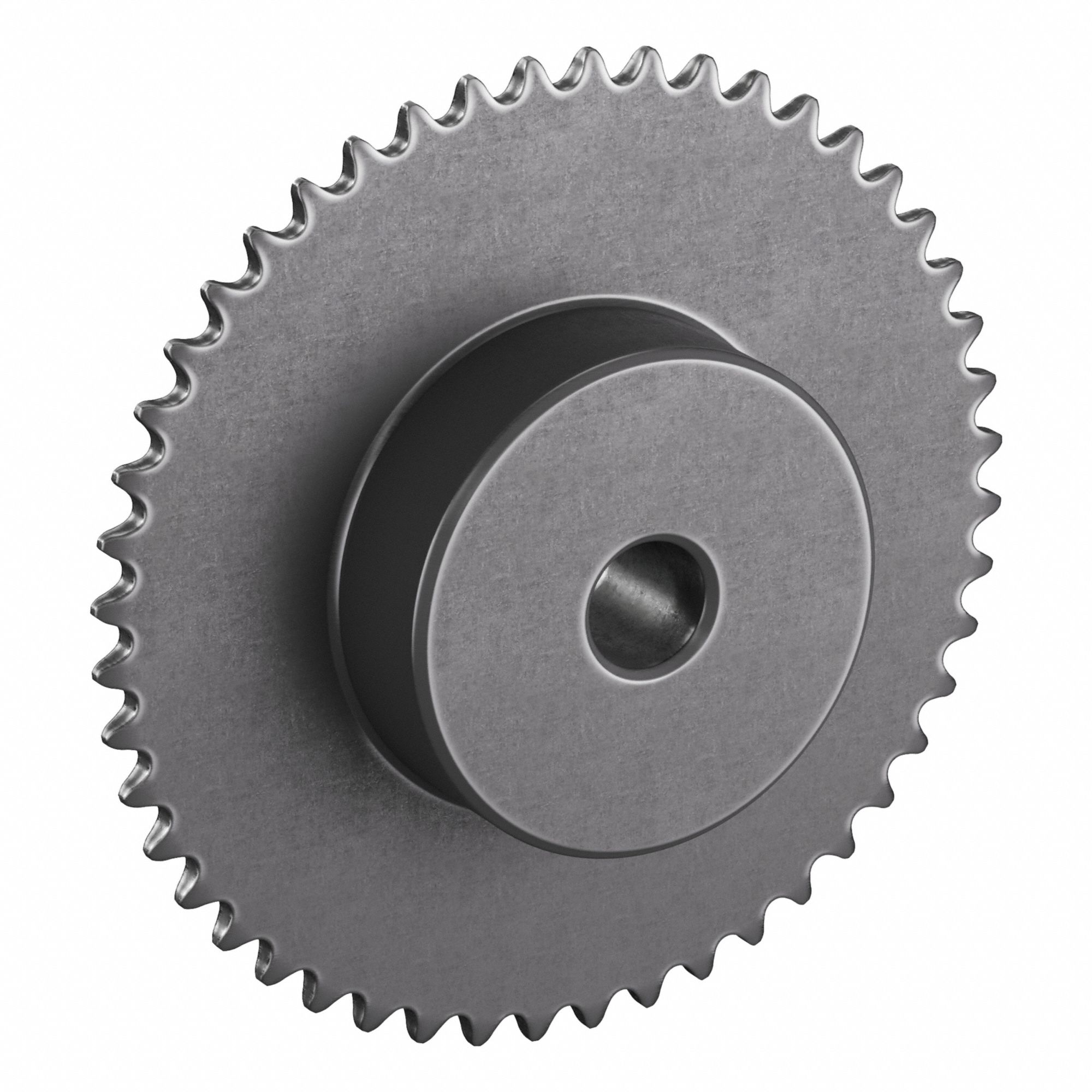 Sprocket: One-Sided Hub, For Single Strands, 25, 48 Teeth, 3.823 in Pitch Dia, Steel