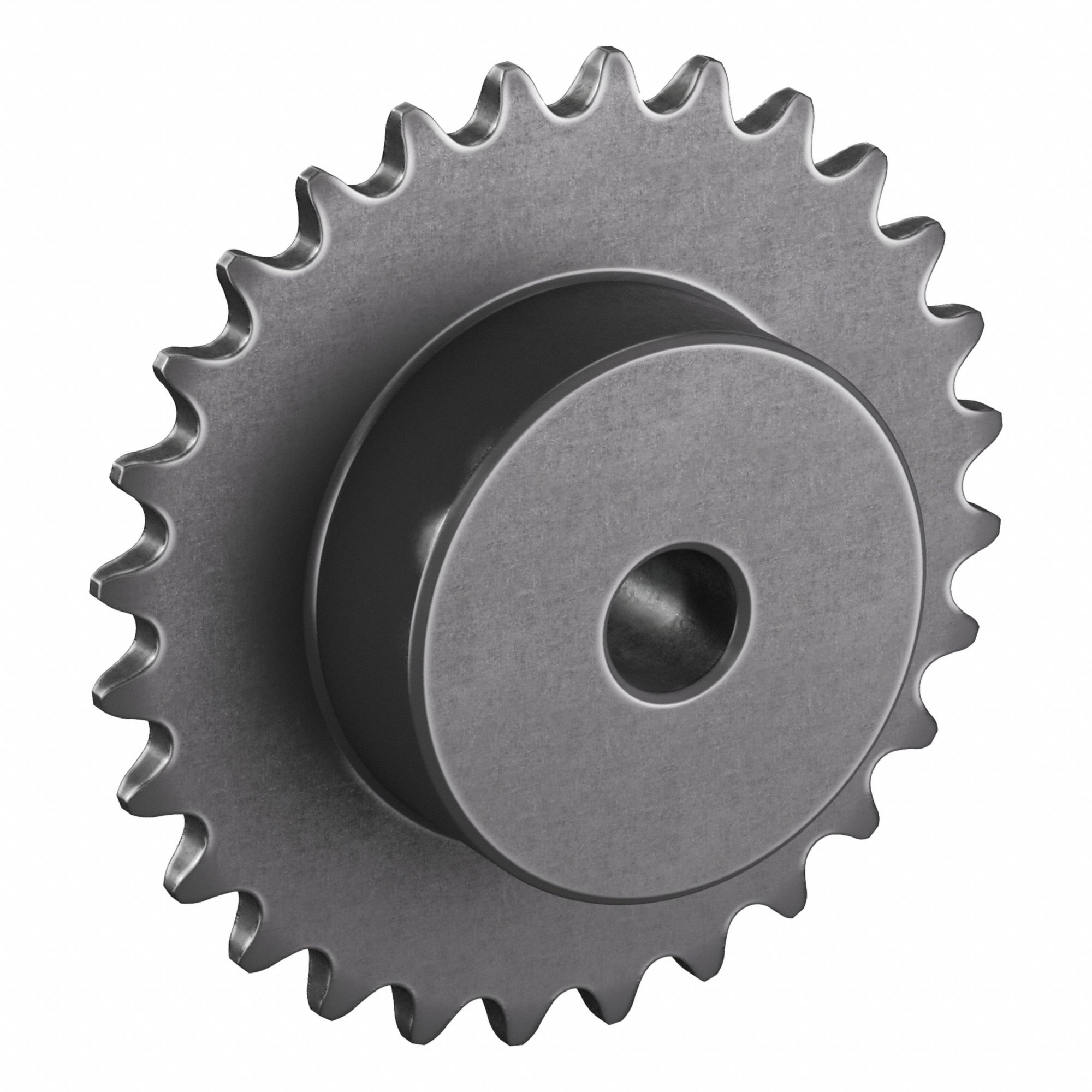 Sprocket: One-Sided Hub, For Single Strands, 35, 28 Teeth, 3.349 in Pitch Dia, Steel