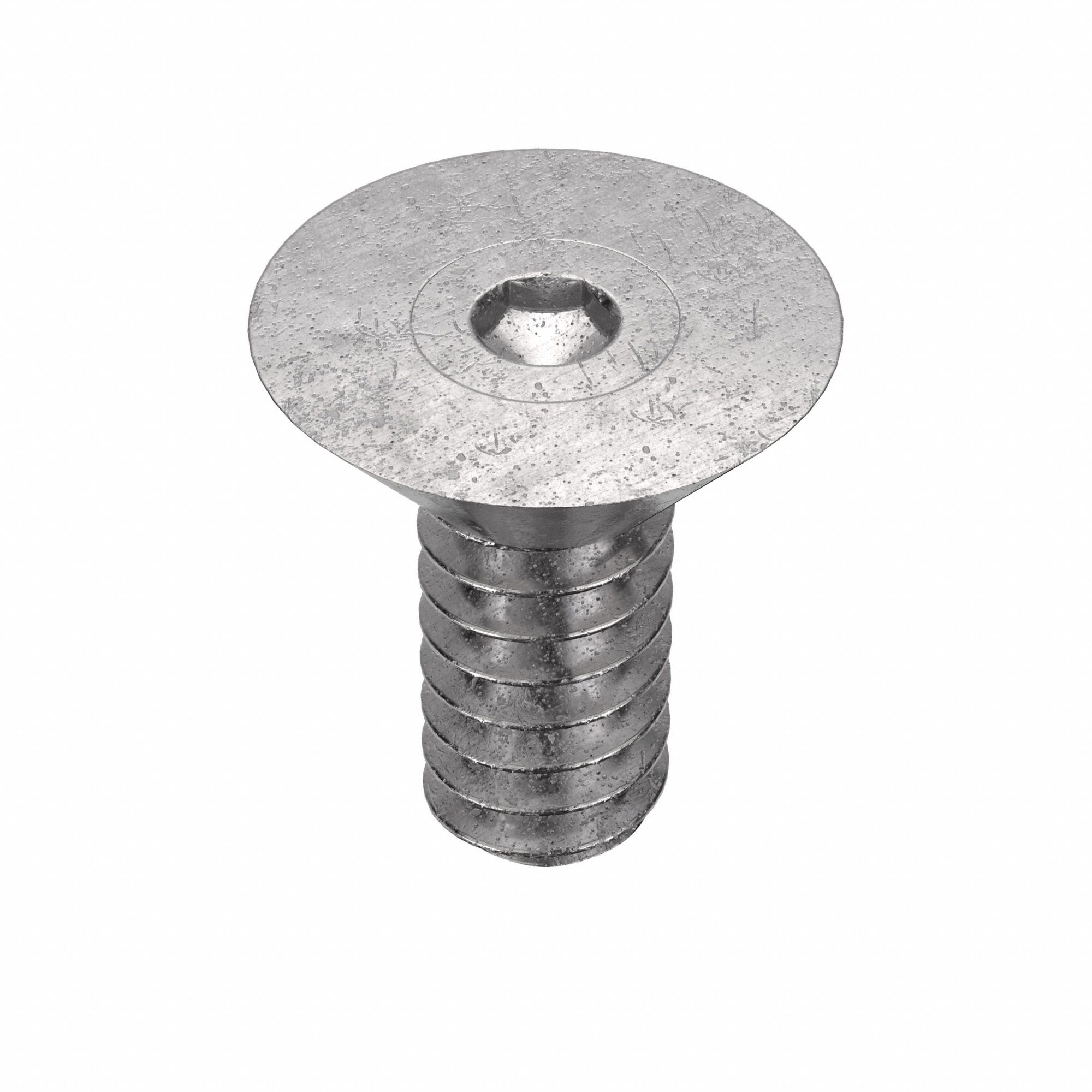 SOCKET FLAT HEAD SCREW, #6-32 THREAD, ¼ IN L, FLAT, PLAIN FINISH, 18-8 STAINLESS STEEL, 100 PK