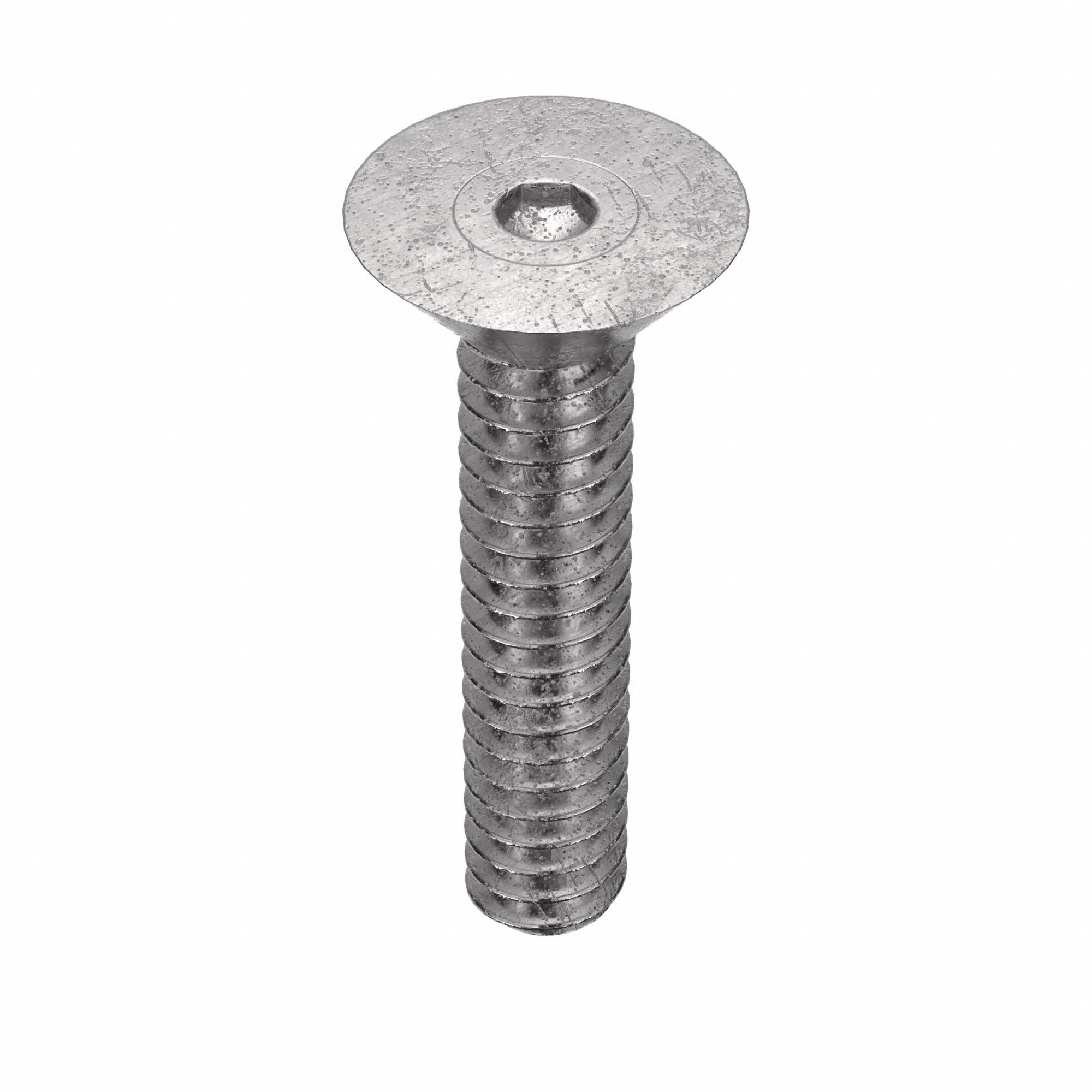 SOCKET FLAT HEAD SCREW, #6-32 THREAD, ⅝ IN L, FLAT, PLAIN FINISH, 18-8 STAINLESS STEEL, 100 PK