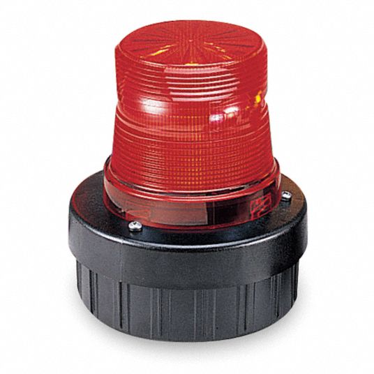 FEDERAL SIGNAL Horn Strobe, 120V AC Voltage, Decibels: 85dB, Color: Red ...