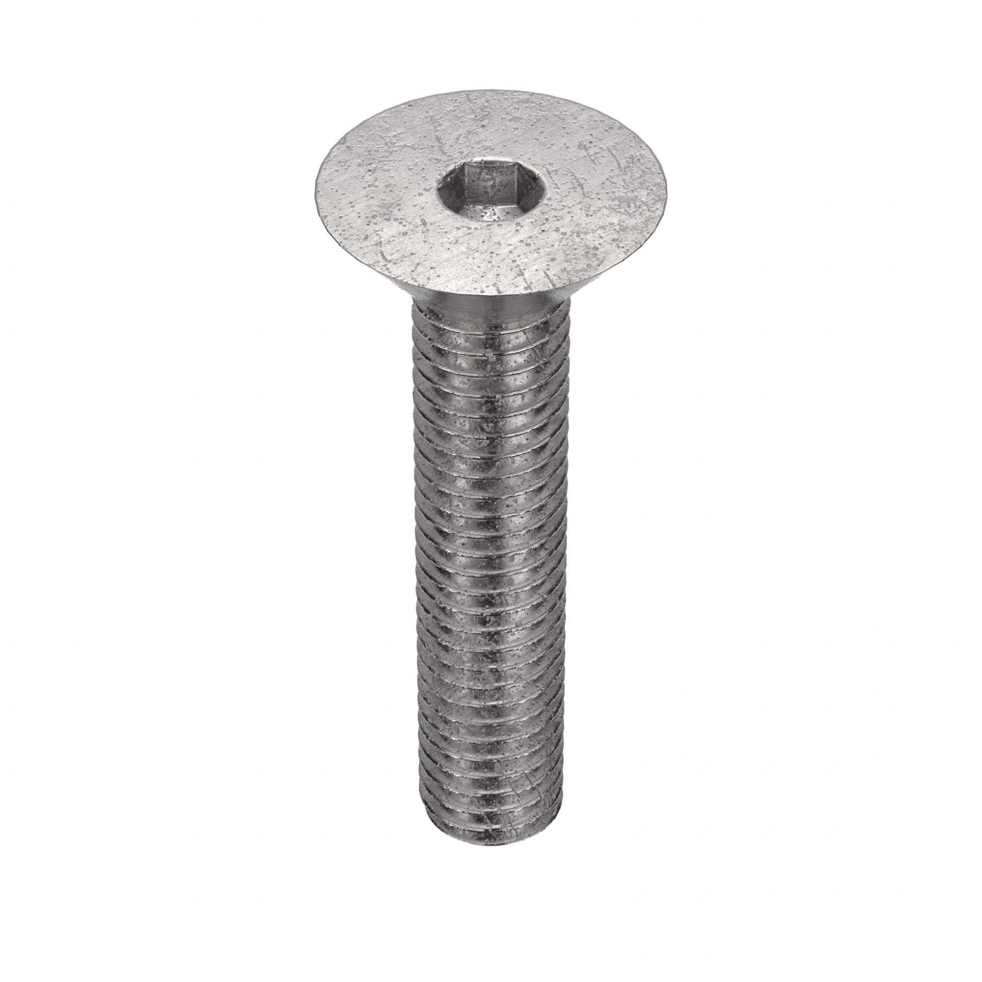 VIS À TÊTE PLATE À DOUILLE, #10-32, ⅞PO L, PLATE, ORDINAIRE, 18-8INOX, 100PQ
