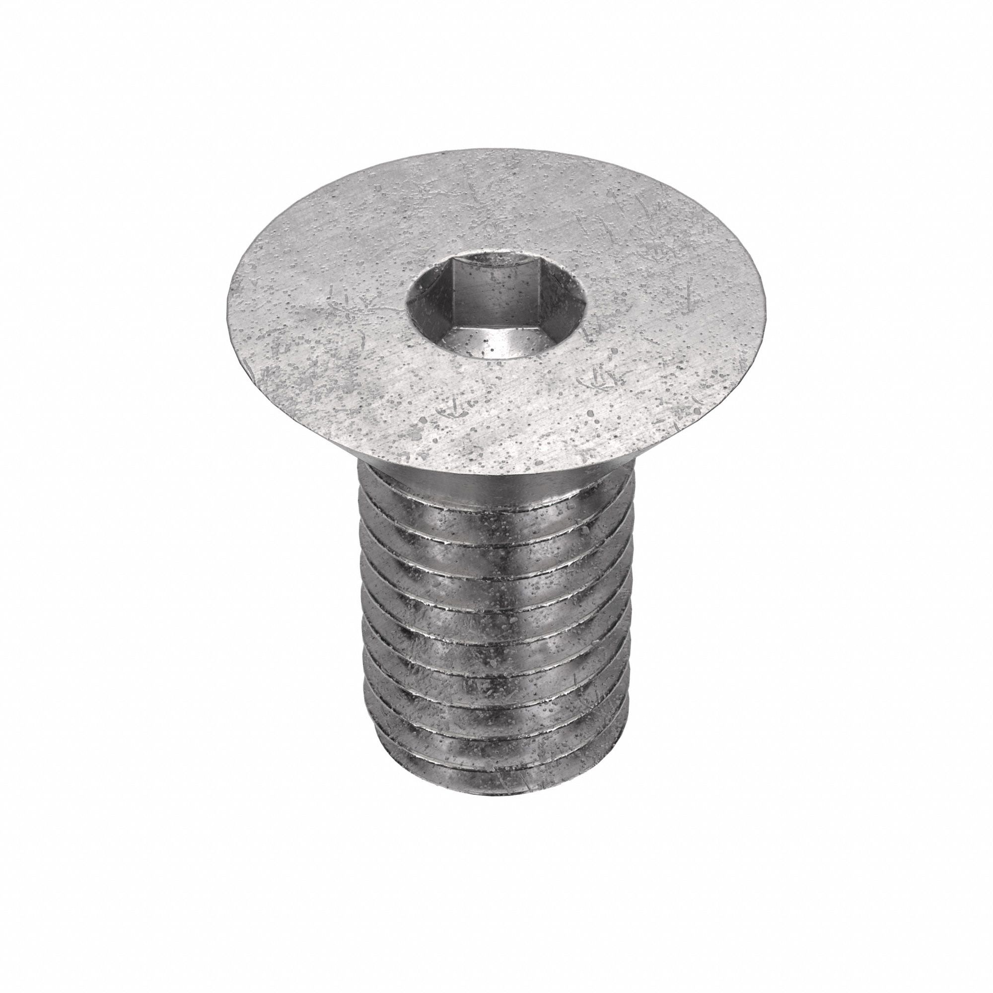 Socket Flat Head Screw: 1/2"-13 Thread Size, 3/4 in Lg, Flat, Plain, Stainless Steel, 18-8, 10 PK