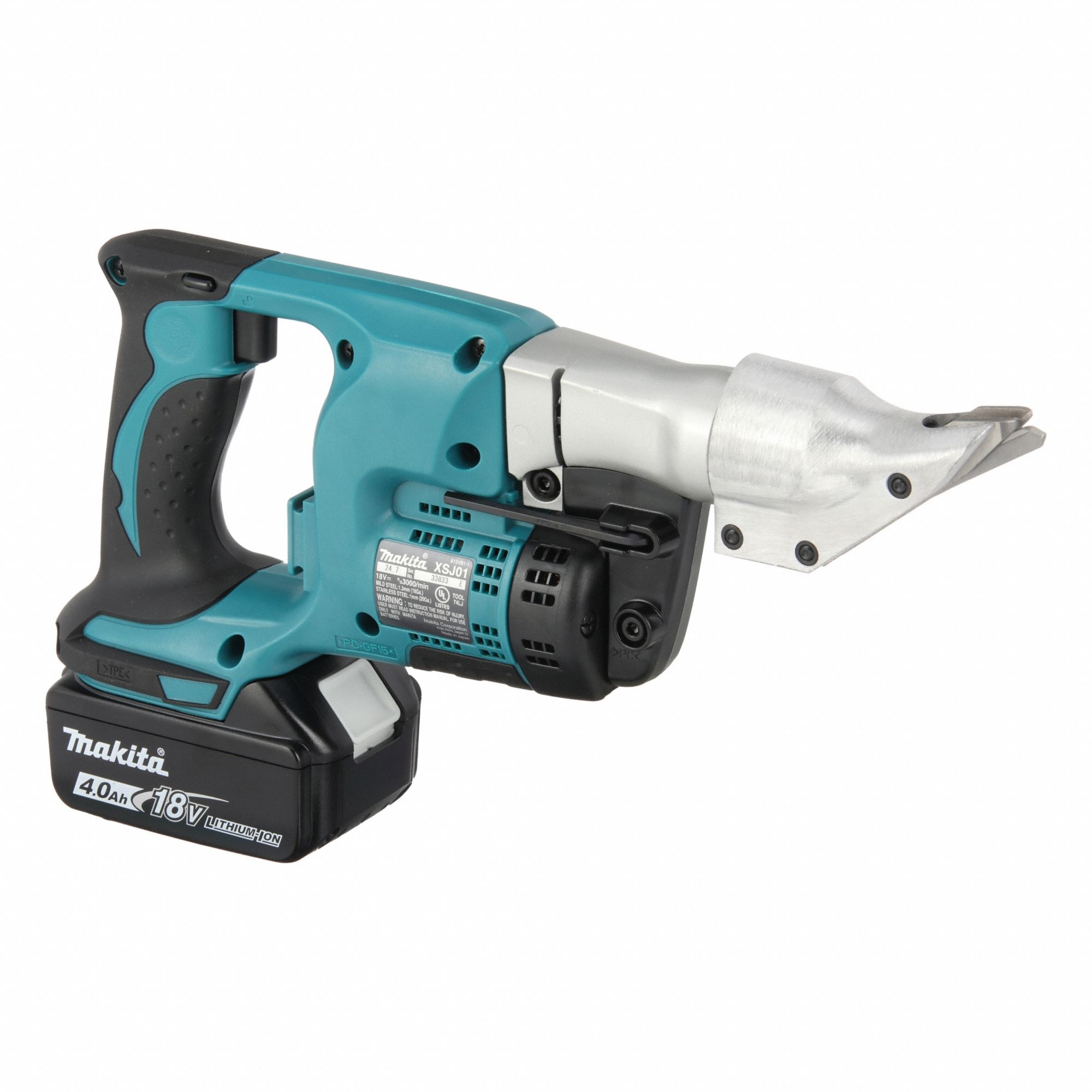 Shear: Mild Steel/Stainless Steel, 18V DC, Double Cut Cutting, 18 ga Capacity (Steel), LXT®