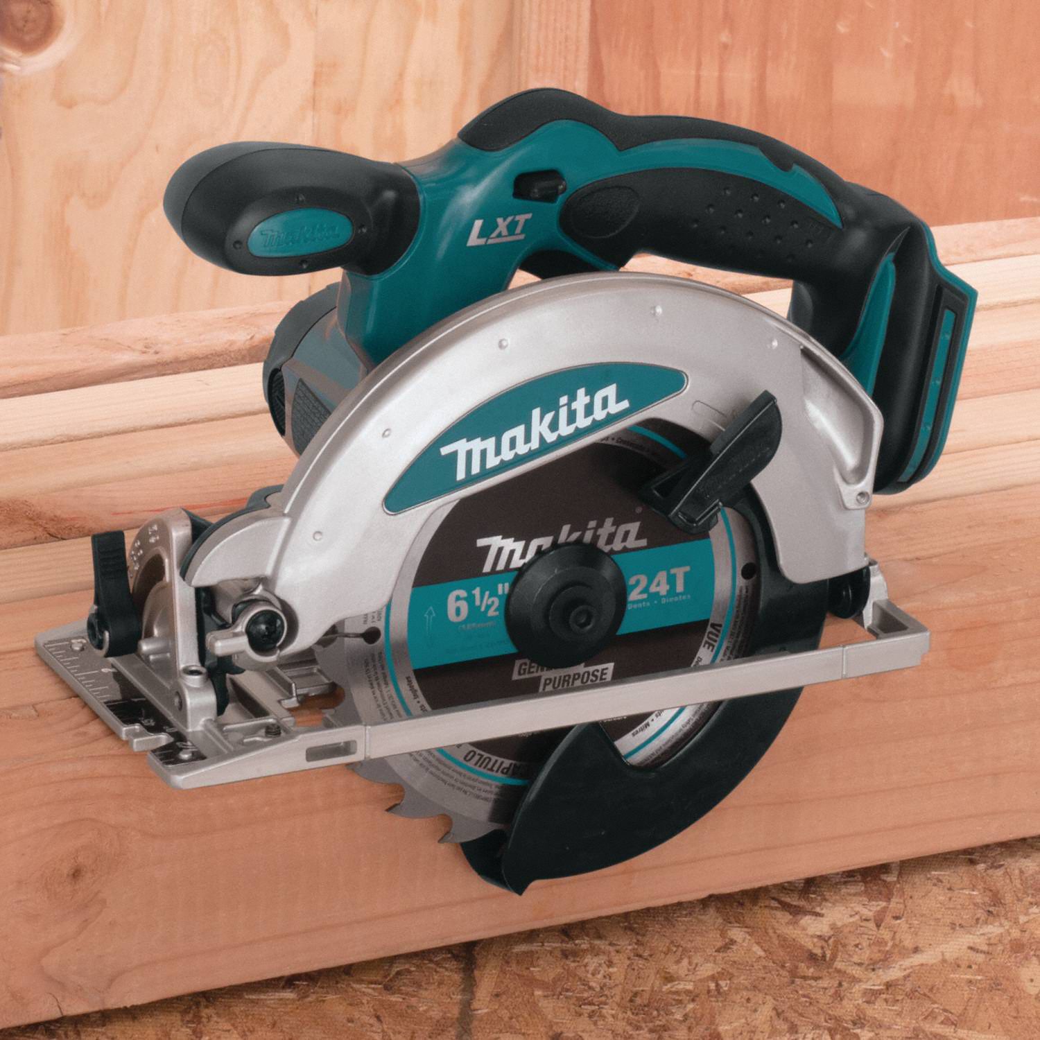 MAKITA Circular Saw, 6 1/2 in Blade Dia., Left Blade Side, Bevel Angle