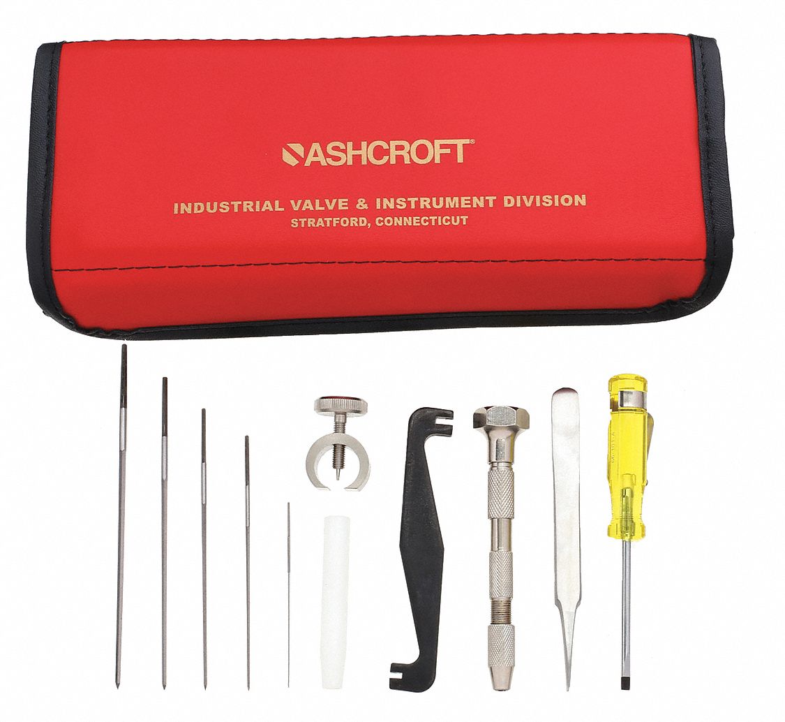 ASHCROFT, 10Piece Gauge Repair Kit, For 4 1/2 in and Larger Pressure