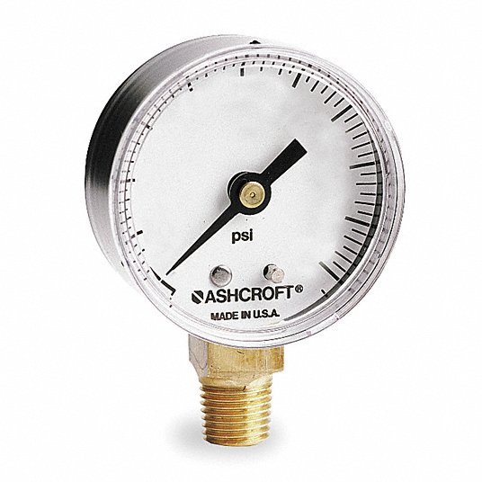 Ashcroft 15W1005PH 0-15 PSI Pressure Gauge for sale online 