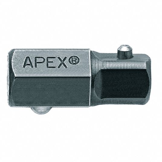 APEX Socket Adapter, 16mm Male Hex, 3/8" Square 5WGE7A316MM Grainger