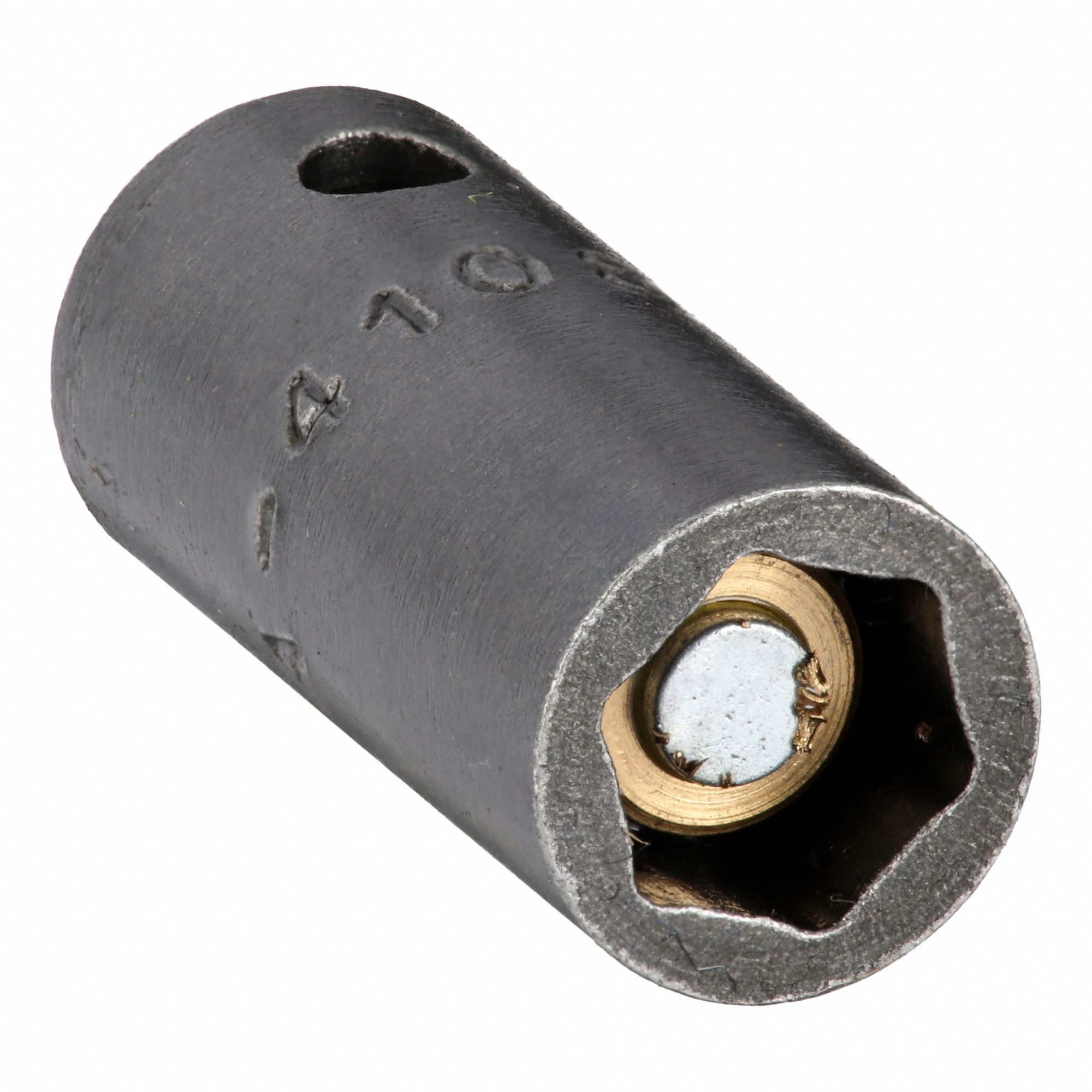 Power Socket: Magnetic, 1/4 in Drive Size, 1/4 in Socket Size, 6-Point, Std, Oiled
