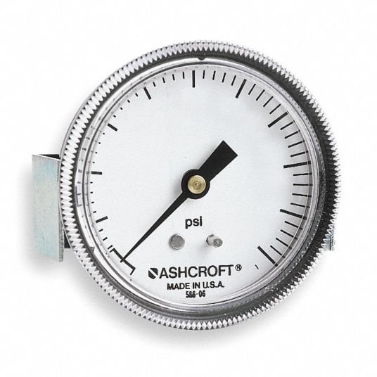 ASHCROFT Panel Mount Pressure Gauge, 0 to 400 psi Range, 1/4 in NPT, ±3