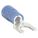 FORK TERMINAL, PARTIAL COVERAGE, BLUE, VINYL, #8 STUD SIZE, 0.00 - ½ INCHES, 100 PK