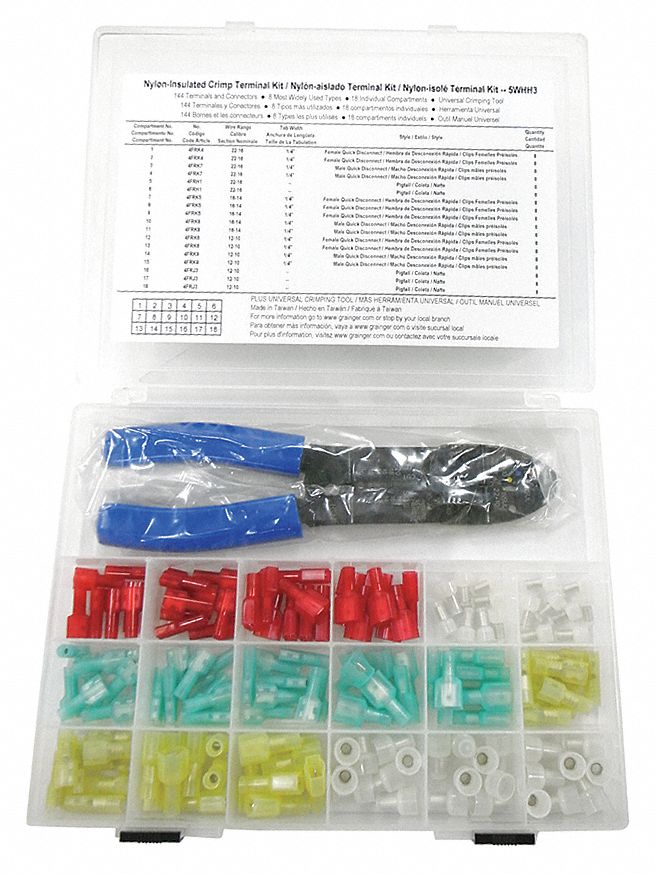 Terminal Kit with Tool in Plastic Kit 