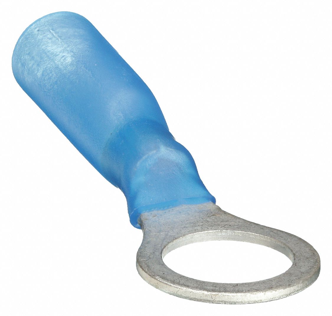 RING TERMINAL,BLUE,BRAZED,16 TO 14,