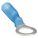RING TERMINAL, HEAT SHRINK (POLYOLEFIN), BLUE, 5/16 IN STUD SIZE, 25 PK