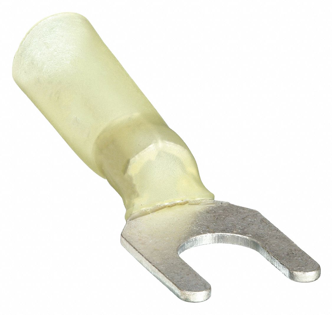 FORK TERMINAL,YELLOW,12 TO 10 AWG,P