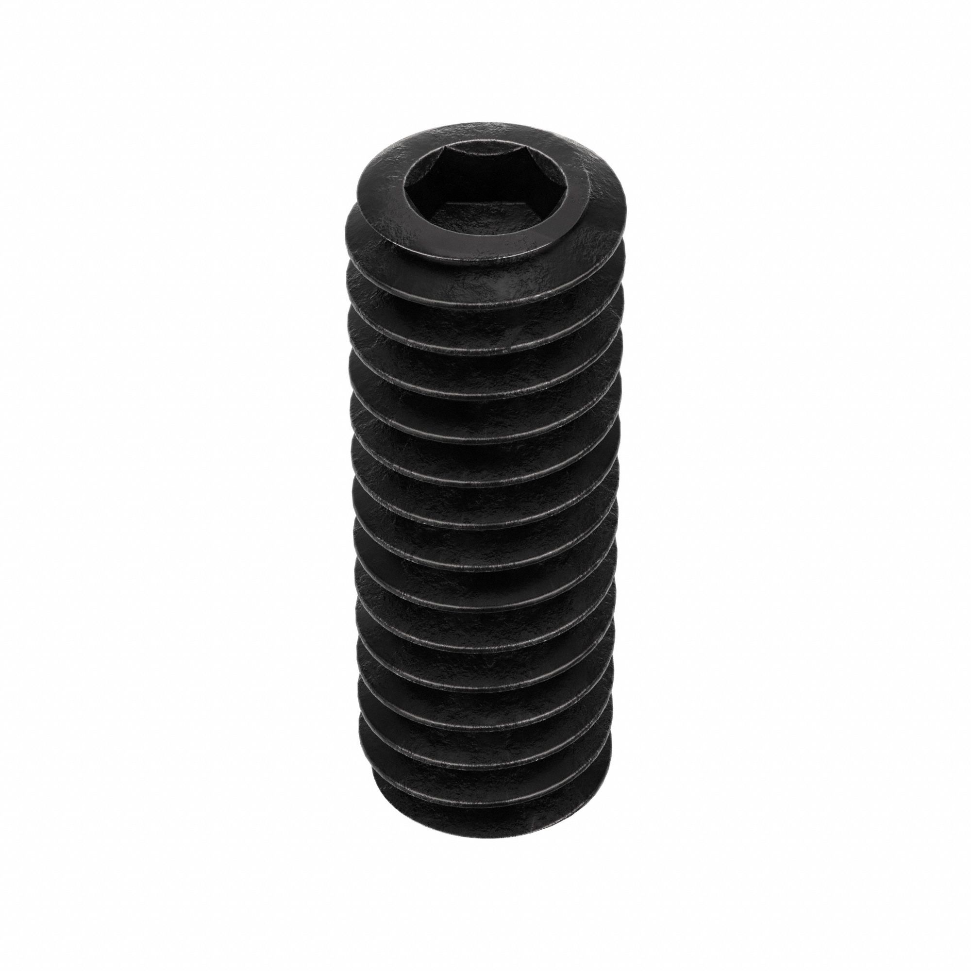 Socket Set Screw: 1/4"-20 Thread Size, 3/4 in Overall Lg, Cone pt, Alloy Steel, Black Oxide, 50 PK