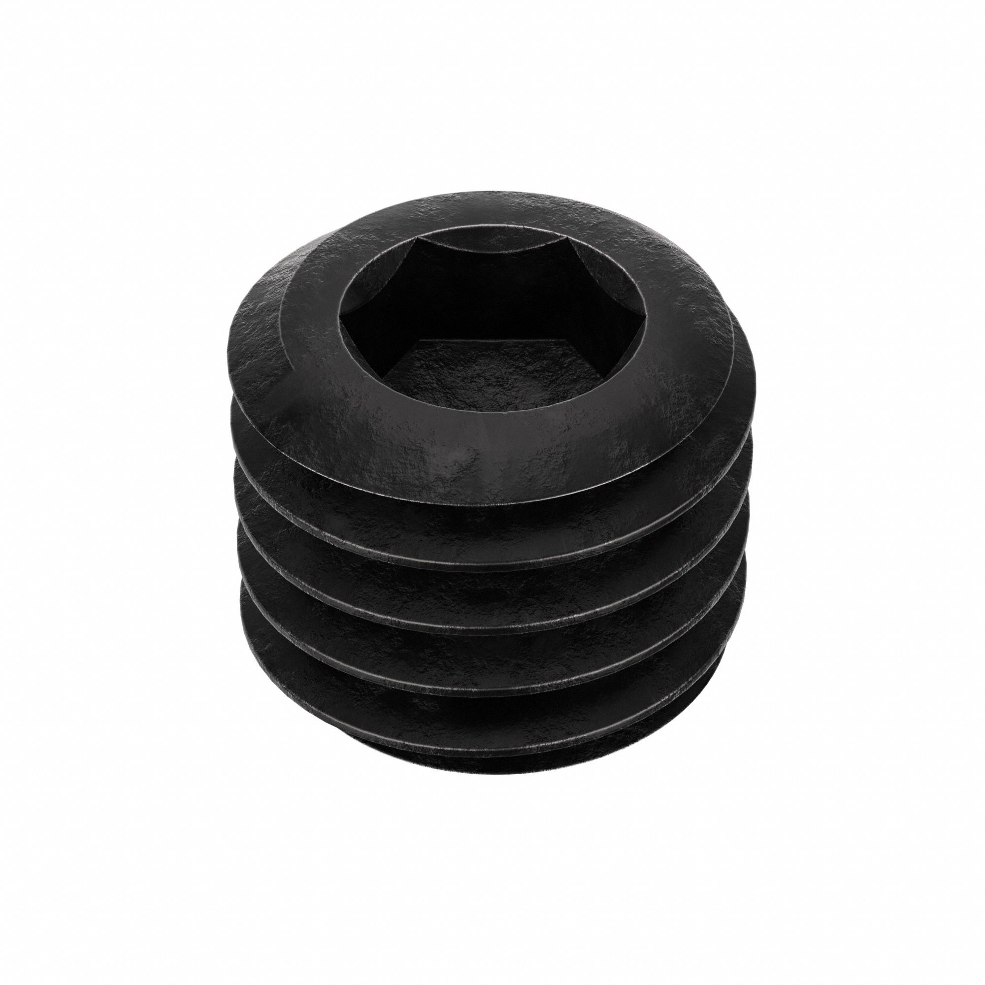 Socket Set Screw: 1/2"-13 Thread Size, 1/2 in Overall Lg, Cone pt, Alloy Steel, Black Oxide, 50 PK