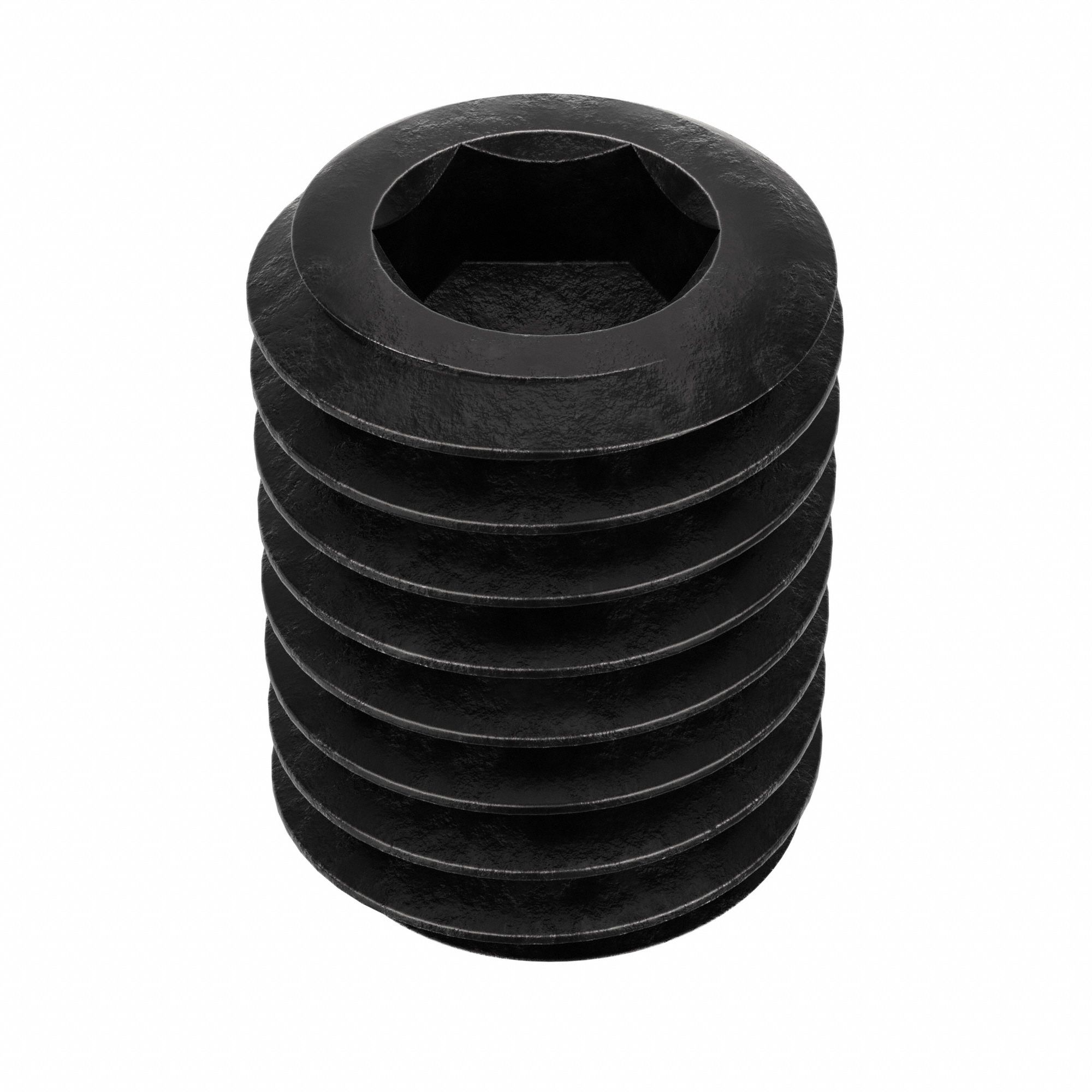 Socket Set Screw: 1/2"-13 Thread Size, 3/4 in Overall Lg, Cone pt, Alloy Steel, Black Oxide, 25 PK
