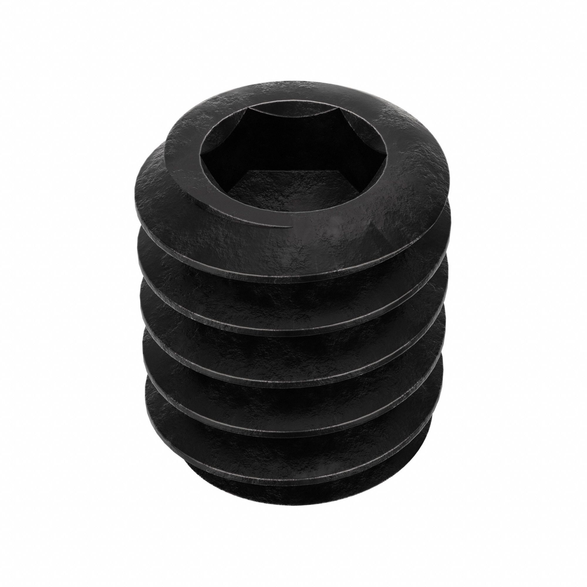 Socket Set Screw: #3-48 Thread Size, 1/8 in Overall Lg, Cup pt, Alloy Steel, Black Oxide, 100 PK