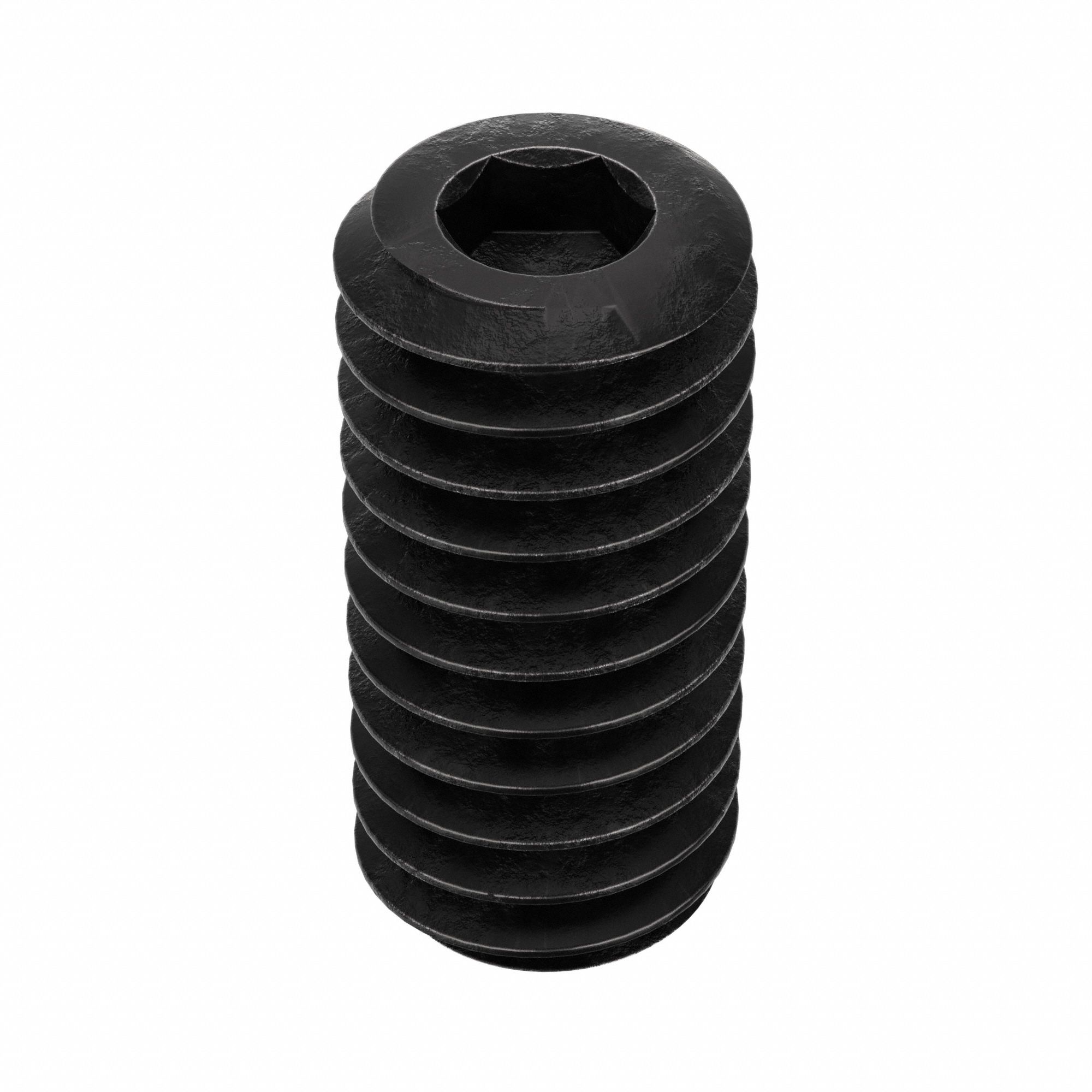 Socket Set Screw: #4-48 Thread Size, 1/4 in Overall Lg, Cup pt, Alloy Steel, Black Oxide, 100 PK