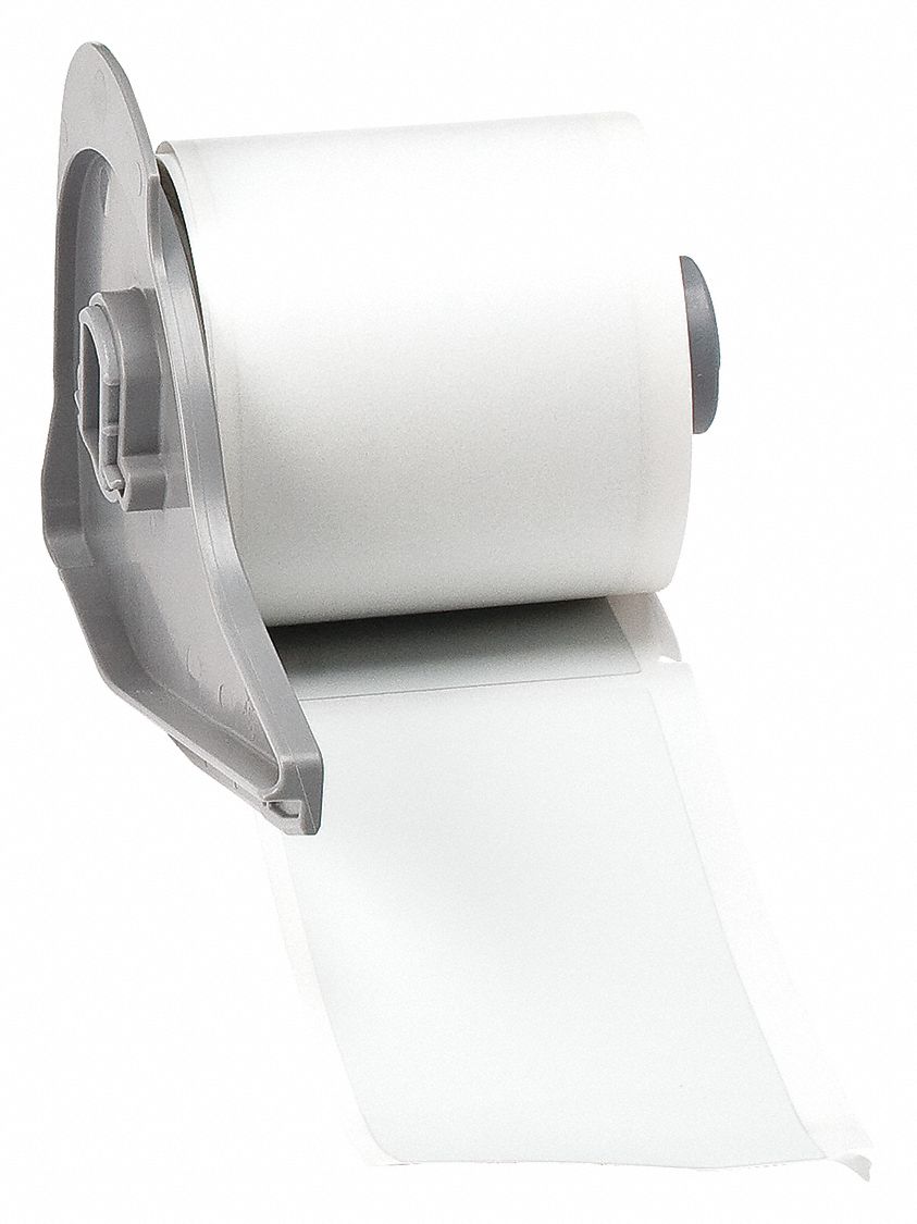 BRADY Precut Label Roll Metallized Polyester, Gray ( Matte ), 100