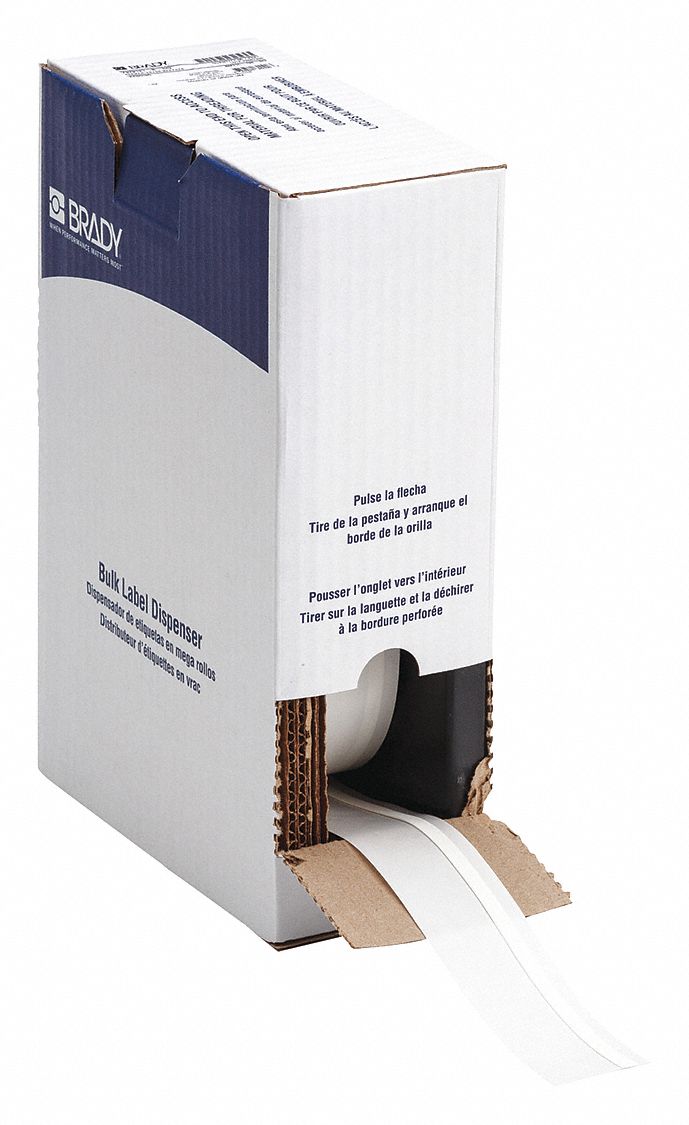 Polyolefin, White (Matte), Continuous Label Roll - 5WKR0|BM71C-125-342 ...