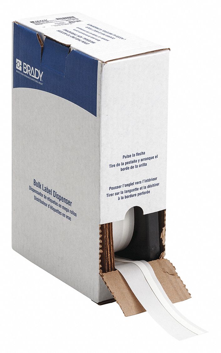 Polyolefin, White (Matte), Continuous Label Roll - 5WKR1|BM71C-187-342 ...