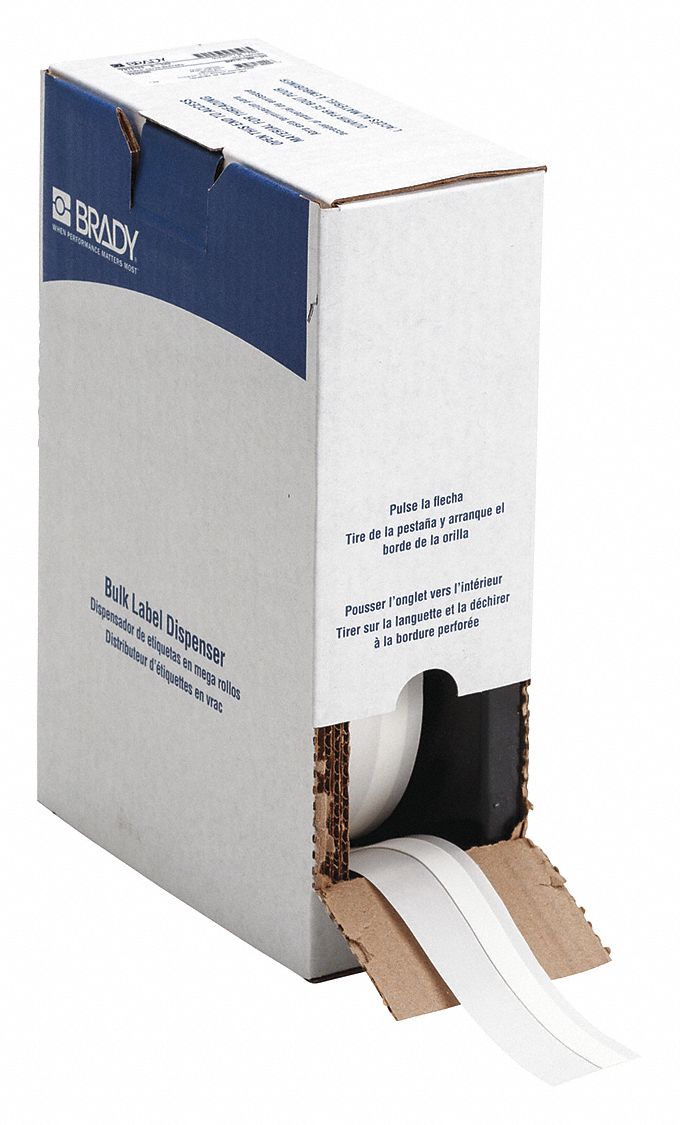 Polyolefin, White (Matte), Continuous Label Roll - 5WKR2|BM71C-250-342 ...