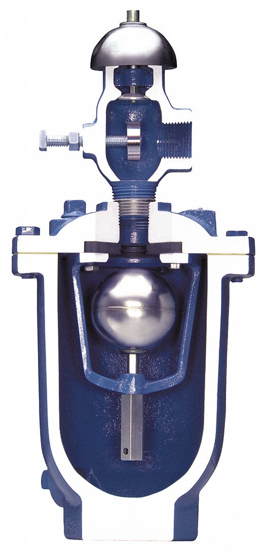 AIR VACUUM VALVE: CLEAN WATER, CAST IRON, 1 IN INLET CONNECTION SIZE, FNPT, NPT