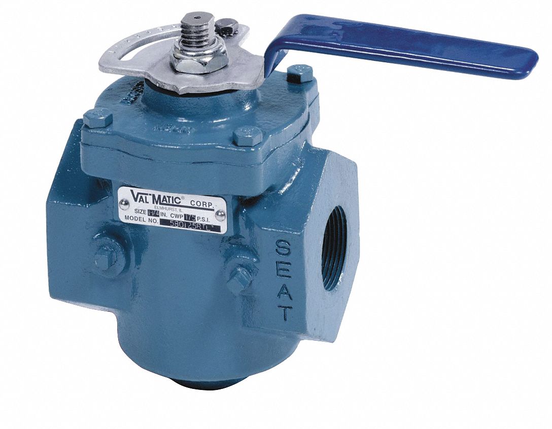 PLUG VALVE,2",LEVER OPERATED,CI