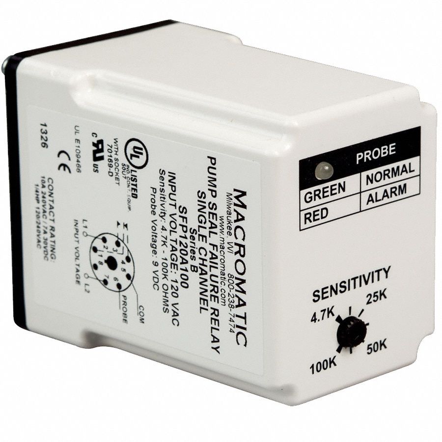 MACROMATIC Pump Seal Failure Relay 5WMJ7SFP120A100 Grainger