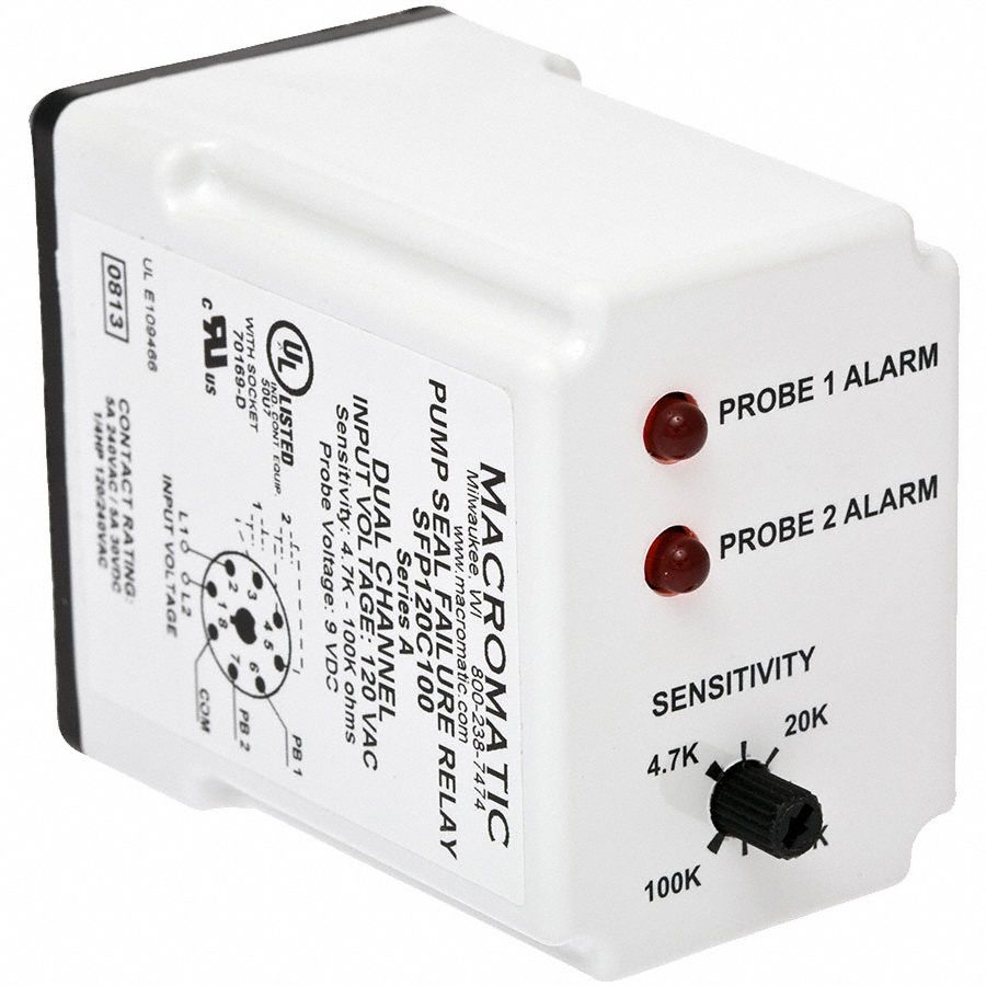 MACROMATIC Pump Seal Failure Relay 5WMJ8SFP120C100 Grainger