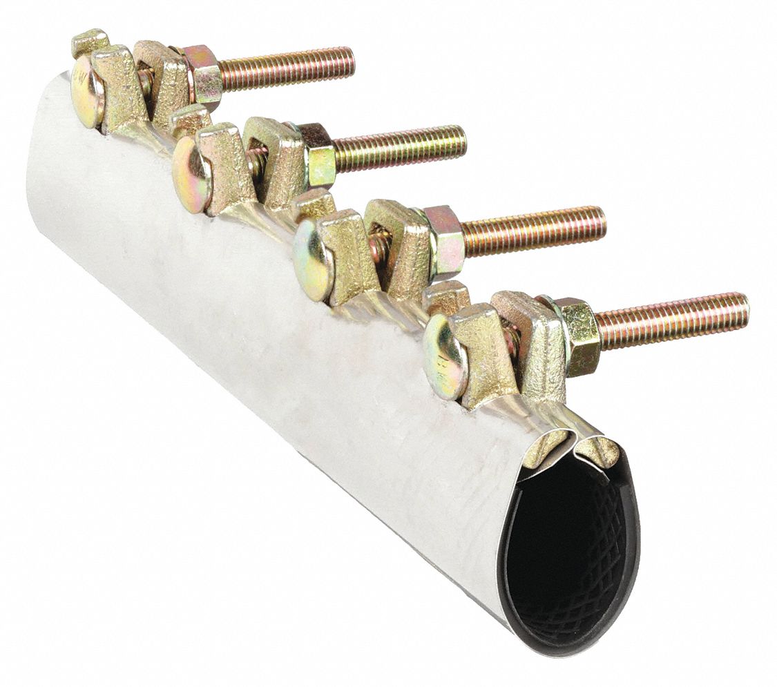 For 1 1/2 in Pipe, 12 in Overall Lg, Repair Clamp 5WMP93300712 Grainger