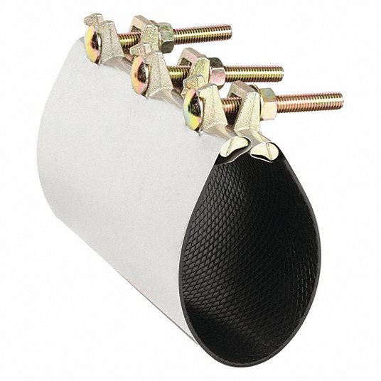 For 3 1/2 in Pipe, 9 in Overall Lg, Repair Clamp - 5WMR6|330 For 3 1/2 in Pipe, 9 in Overall Lg, Repair Clamp - 5WMR6|330