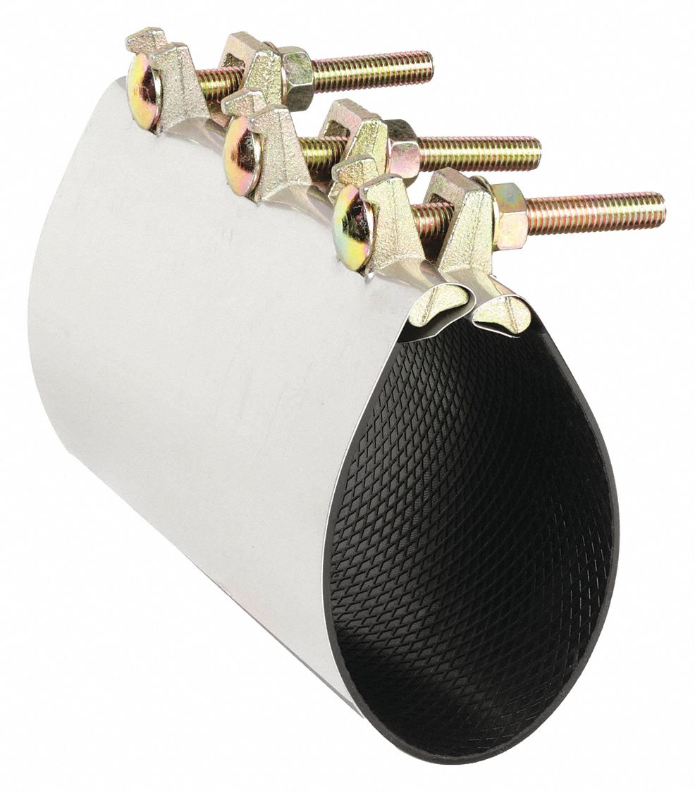 For 4 in Pipe, 9 in Overall Lg, Repair Clamp 5WMT0330119 Grainger