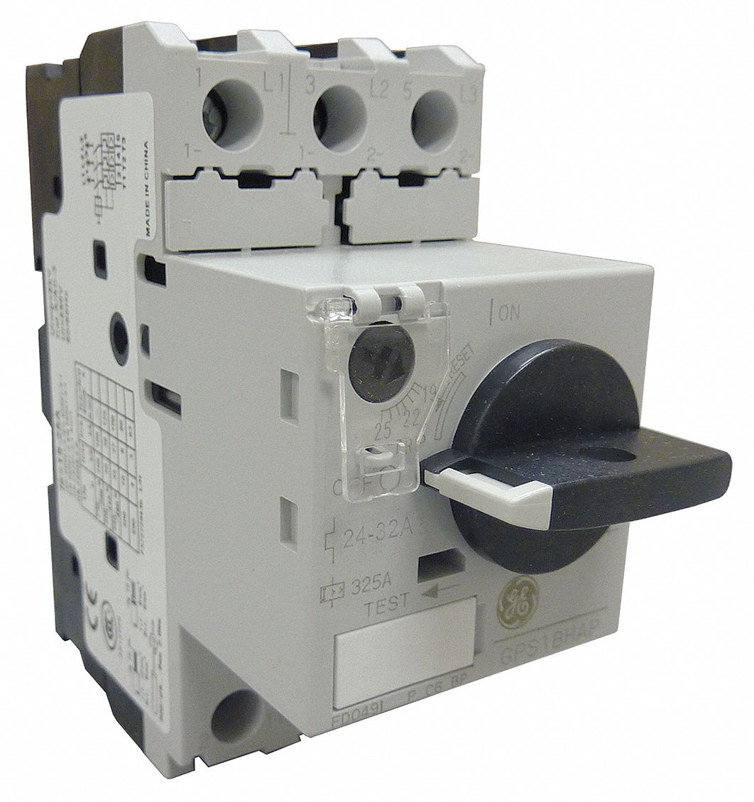 ABB Manual Motor Protector 24.00 to 32.00A, Rotary Knob, 1.77 in Wd