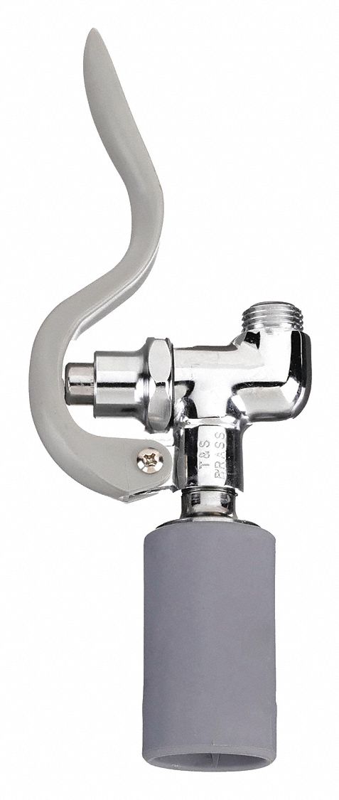 Pre-Rinse Sprayer: Brass, Chrome, 9 1/16 in Overall Lg, 3/4"-14 Connection Size, UN