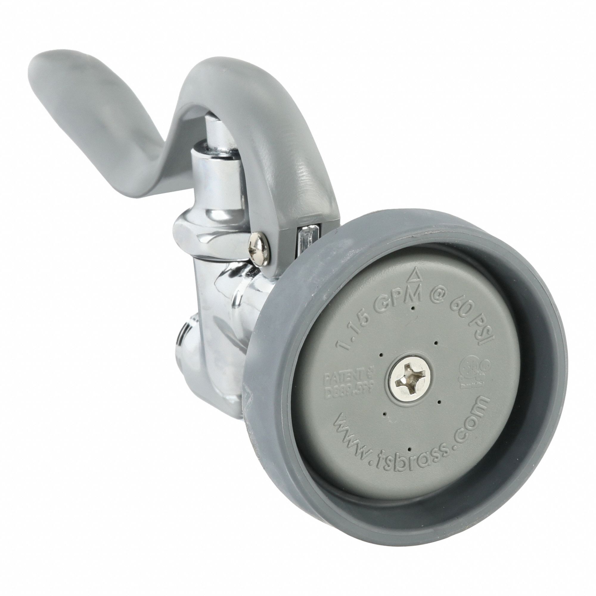 Pre-Rinse Sprayer: Brass, Chrome, 7 7/8 in Overall Lg, 3/4" Connection Size, UN