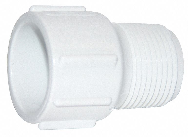 Mueller Industries Pvc Adapter, Socket X Mnpt, 1 2