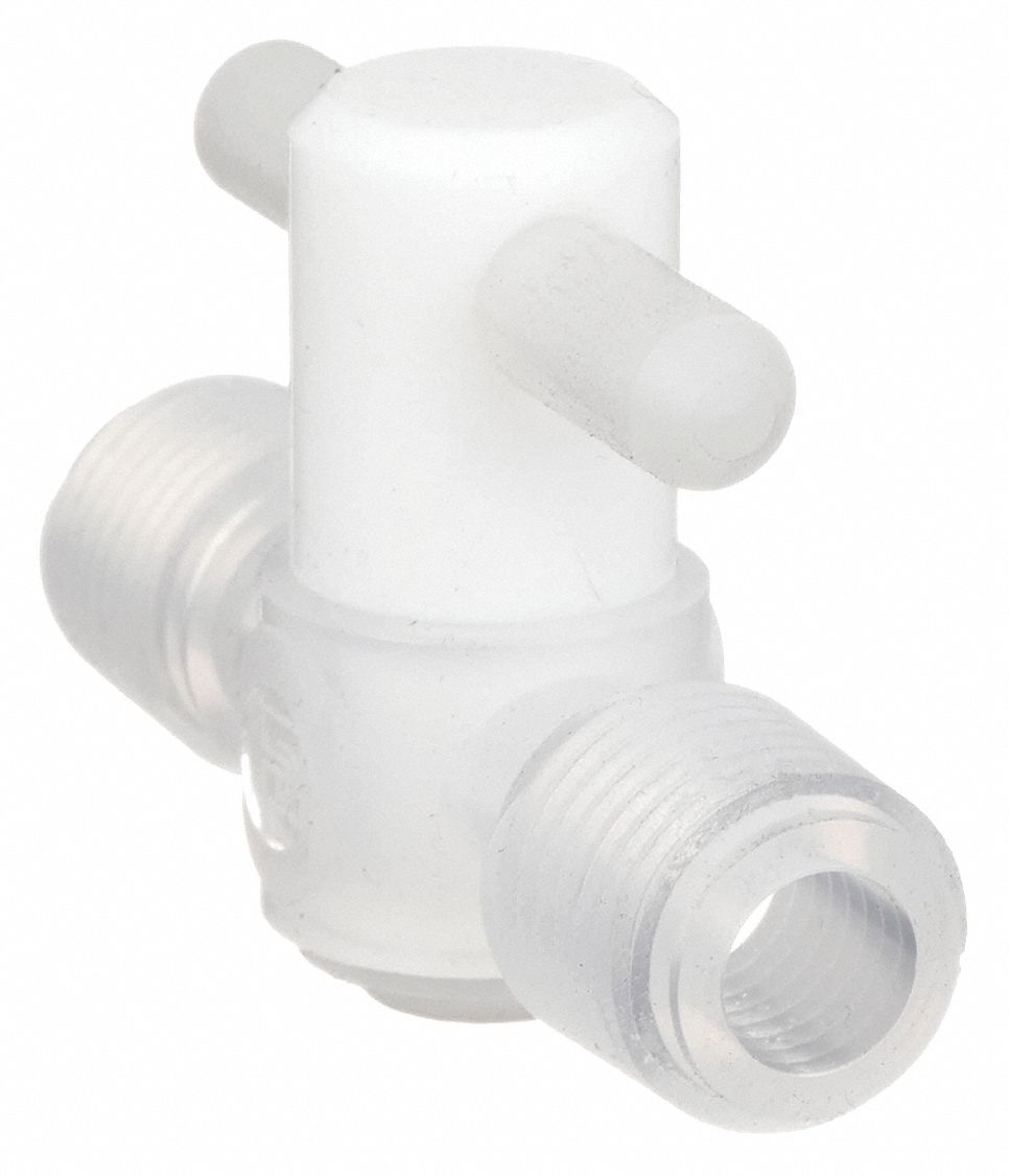 PARKER 2 Way Wetted PFA PTFE Non Wetted PFA PVDF Stopcock